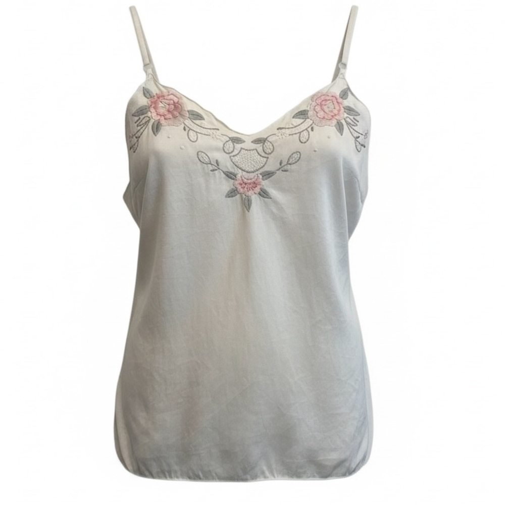 Vintage Chinese silk embroidered tank
